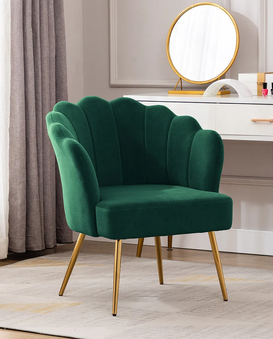 Sacramento Lotus Velvet Accent Chair