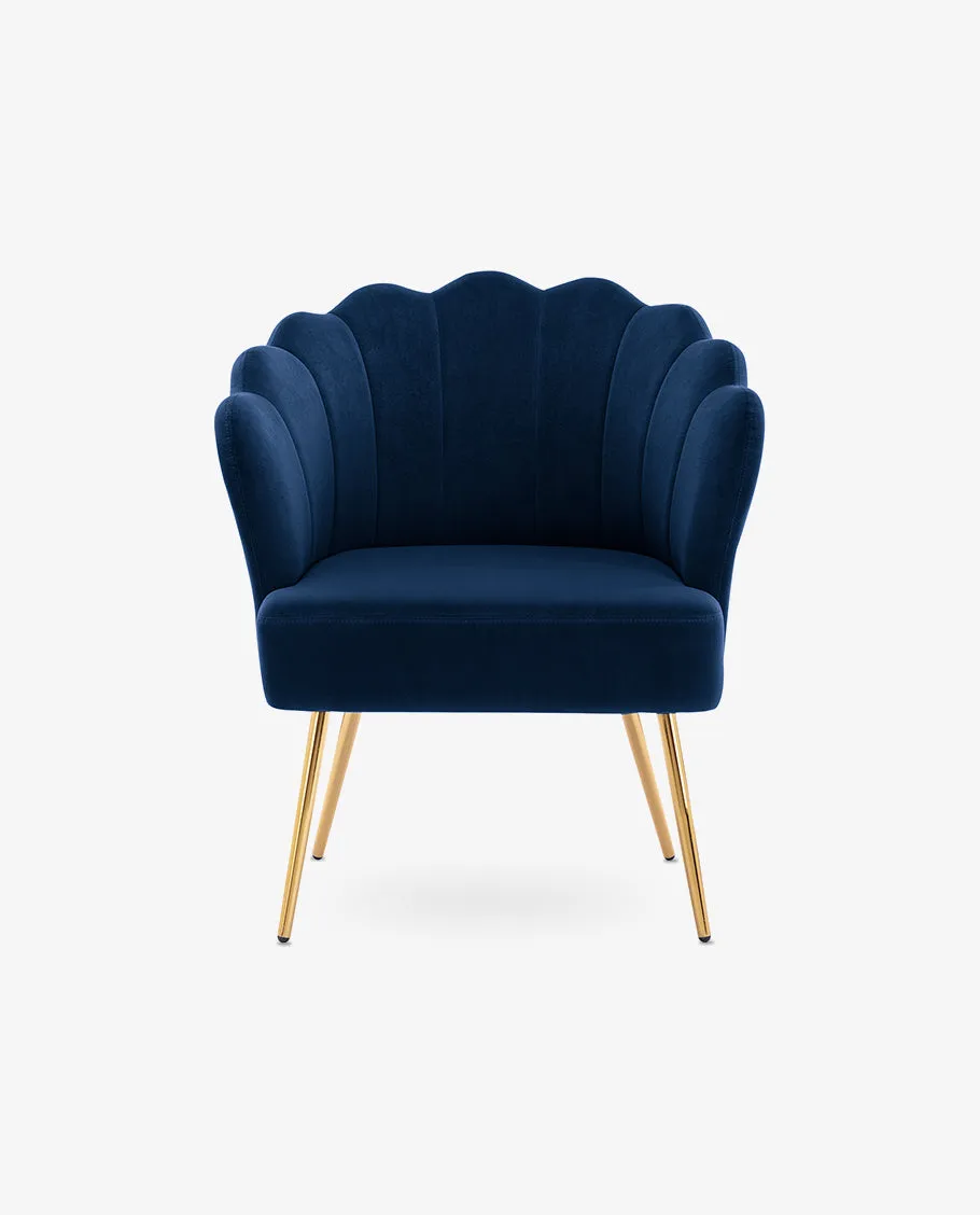 Sacramento Lotus Velvet Accent Chair