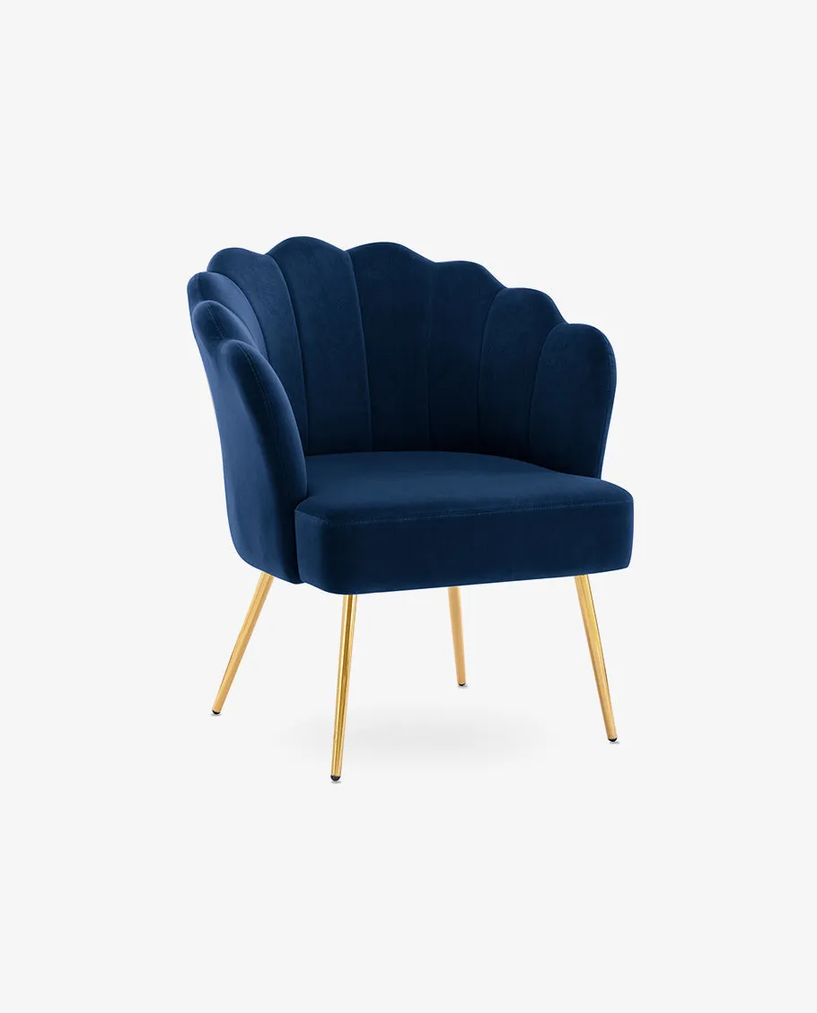 Sacramento Lotus Velvet Accent Chair