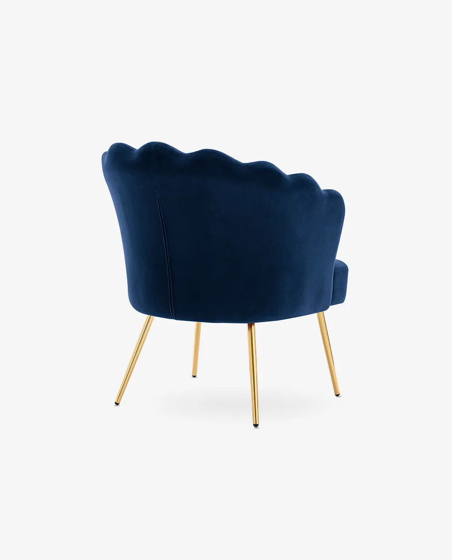 Sacramento Lotus Velvet Accent Chair