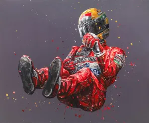 Senna Bronze Print Hand Embellished Canvas by Paul Oz