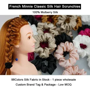 Silk Scrunchies French Minnie Classic - custom and wholesale