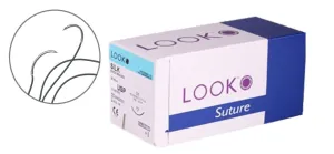 SUTURES BOX 12 SILK SIZE 3.0 USP BLACK BRAIDED