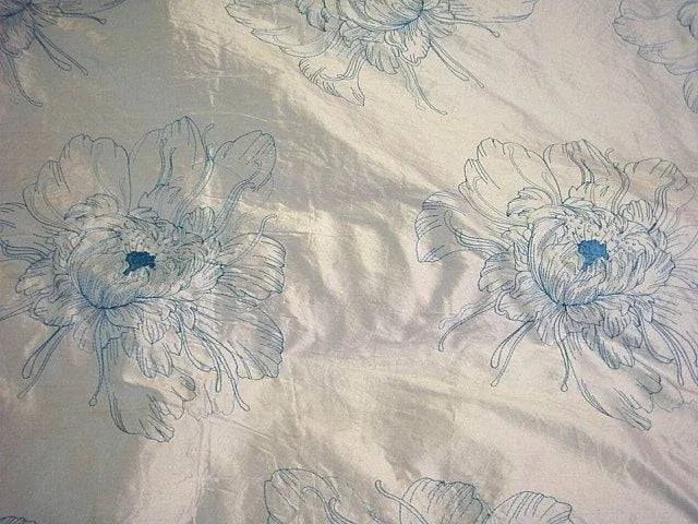 Willow - Embroidered Silk Dupion