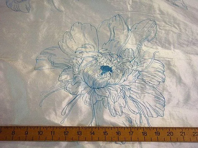 Willow - Embroidered Silk Dupion