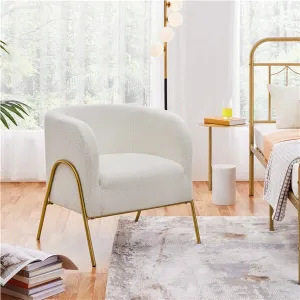 Yaheetech Modern Boucle Armchair