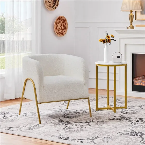 Yaheetech Modern Boucle Armchair