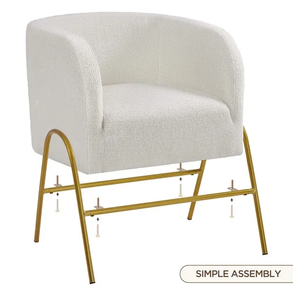 Yaheetech Modern Boucle Armchair